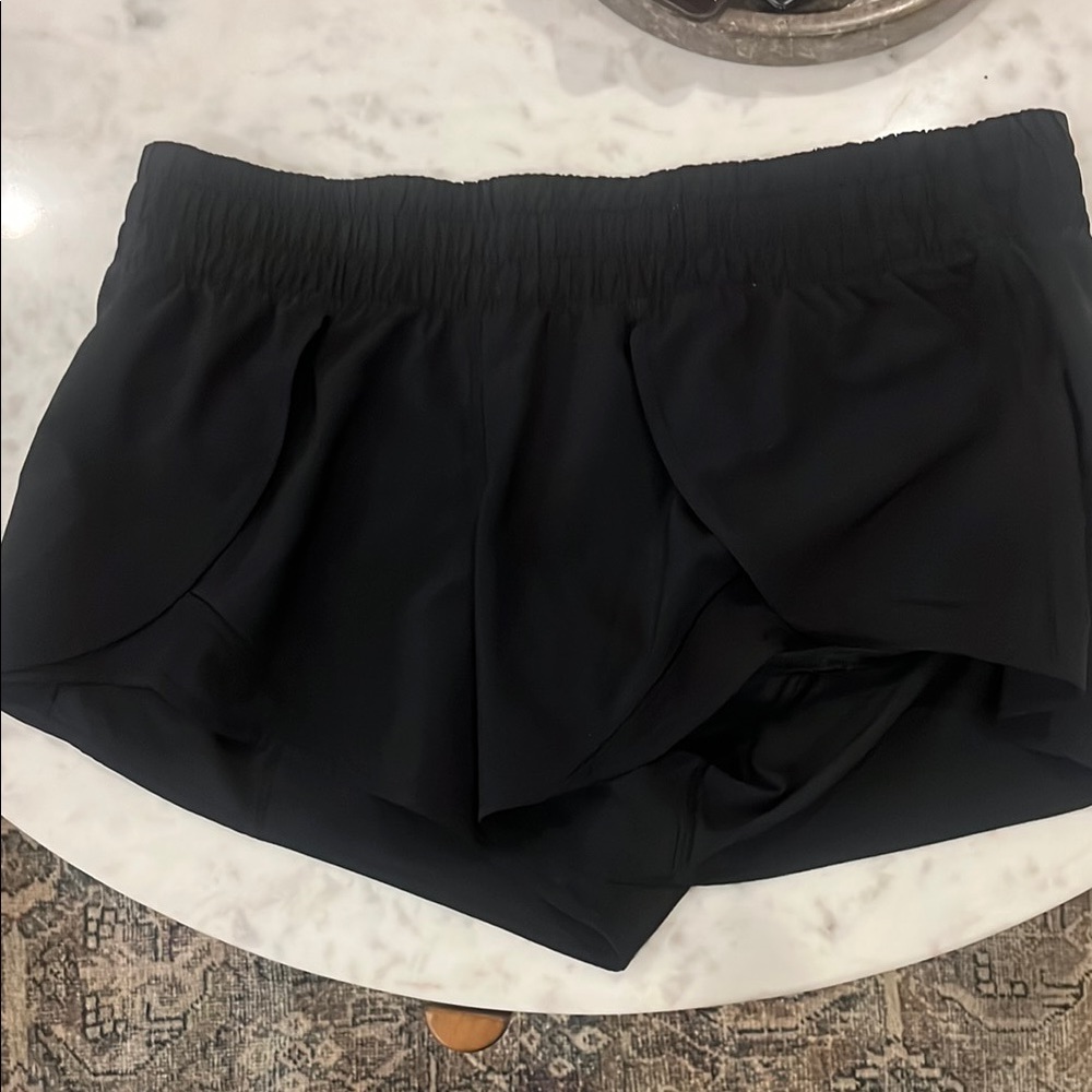 Lulu lemon Black Athletic Shorts with Elastic Waist